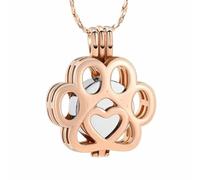 DOTUIARG Colliers d’urnes pour feuilles de cendre Bijoux de crémation en acier sans taines Pendentif souvenir pour les femmes Hommes