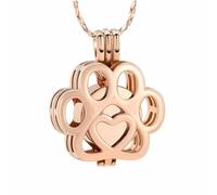 DOTUIARG Colliers d’urnes pour feuilles de cendre Bijoux de crémation en acier sans taines Pendentif souvenir pour les femmes Hommes