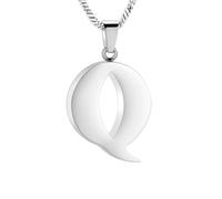 DOTUIARG Crémation bijoux lettre A ~ Z urne collier pour cendres porte-souvenirs bijoux commémoratifs pour un être cher