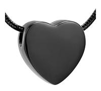 DOTUIARG cœur vierge, pendentif, incinération, collier commémoratif urne, animal humain, un peu de cendres, bijoux souvenirs, médaillon.