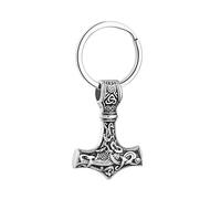 DOTUIARG Hammer Cremation Keychain for Ashes - Stainless Steel Urn Pendant Keepsake Jewelry for Men