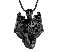 DOTUIARG Pendentif bijoux de crémation, collier d’urne en acier inoxydable, porte-cendres d’animal humain, souvenir pour un être cher.