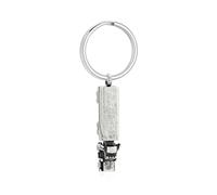 DOTUIARG Porte-clés de crémation pour cendres Tracteur Pendentif d’urne Porte-clés Bijoux commémoratifs Souvenir funéraire Cadeau pour hommes