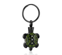 DOTUIARG Porte-clés de tortue de mer bijoux de crémation, petites urnes pour cendres d’animaux, souvenirs commémoratifs en inox, acier inoxydable pour hommes