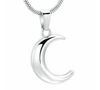 DOTUIARG Tu es mon pendentif de lune, collier, cendre, souvenir de l’animal de compagnie, bijoux de crémation, cadeau pour femmes, collier fille