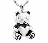 DOTUIARG urne, collier, pendentif, bijoux de crémation, cendres, animal de compagnie, souvenir de souvenir, médaillon pour femmes, porte-bonheurs, cadeau