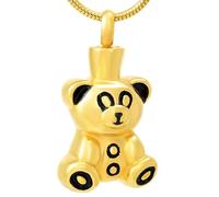 DOTUIARG urne, collier, pendentif, bijoux de crémation, cendres, animal de compagnie, souvenir de souvenir, médaillon pour femmes, porte-bonheurs, cadeau