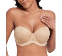 DotVol Femme Soutien-Gorge Grande Taille avec Armature Soutien Complet Bretelle Plusieurs Façons à Porter Beige 100D