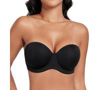 DotVol Femme Soutien-Gorge Grande Taille avec Armature Soutien Complet Bretelle Plusieurs Façons à Porter Noir 85E