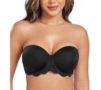 DotVol Femme Soutien-Gorge Grande Taille avec Armature Soutien Complet Bretelle Plusieurs Façons à Porter Noir 100G