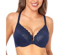 DotVol Femme Soutien-Gorge Grande Taille avec Armature Soutien Complet Plusieurs Façons à Porter 100D Bleu