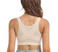 DotVol Soutien-Gorge Minimiseur pour Femme fermé Avant Dos Posture Correction sans Armatures sans Rembourrage sous-vêtements Beige,FR100B