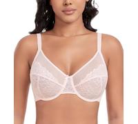 DotVol Soutien-Gorge pour Femmes Mince et léger Perspective Lace Confort Quotidien