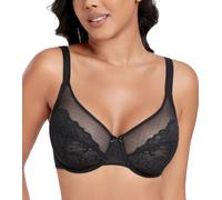 DotVol Soutien-Gorge pour Femmes Mince et léger Perspective Lace Confort Quotidien
