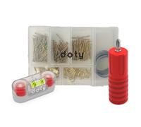 doty Kit de suspension pour photos - L'essentiel dispositif de marquage mural | Kit de suspension de photos avec niveau | Suspension sans tracas | Kit de suspension de cadre photo - Gadget de