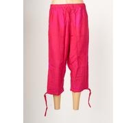 dou-dou's pantalons femme de couleur rose 40