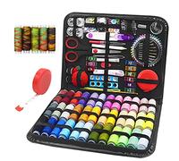 DOUBFIVSY Kit de Couture, 229pcs Premium Couture Accessoires, 41 bobines de Fil XL, Kit de Couture Pratique en Cuir pour Maison Les Voyage, Urgences, débutants, Voyageurs, DIY