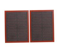 Doublage de tôle de four à cuisson Mat à pâtisserie ou outil pâte en silicone sans bâton pour biscuits pain biscuits Puff 2pcs ...