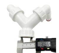 Double 17-23mm Lave-vaisselle Coude Entrées 1" BSP Siphon Vidange Connecteur