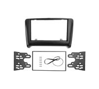 Double 2 Din Fascia Radio CD DVD Stéréo Panneau Tableau Bord Kit Garniture Audio Surround Cadre Plaque Lunette pour TT (8J) 2006-2014 Panneau Stéréo(178x102mm)