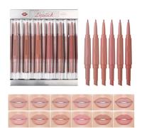 Doublé À Lèvres Double Fin Et Ensemble De Rouge Lèvres Mat Pour Une Définition Précise Et Un Kit De Contourage Imperméable D'usage