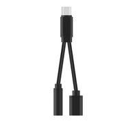 Double Adaptateur cable diviseur Type C prise jack 3.5mm chargeur USB-C Noir pour Lenovo Tab P11 Pro Gen 2 11.2"" - Yuan Yuan
