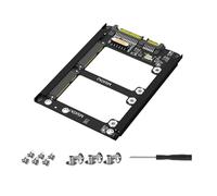Double adaptateur MSATA vers SATA3.0 portable vers SATA3.0 6 Gbps avec support de cadre pour ordinateur