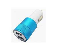 Double Adaptateur Prise Allume Cigare USB pour HUAWEI P smart Smartphone 2 Ports Voiture Chargeur Universel Couleurs (BLEU)