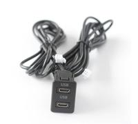 Double adaptateur USB 4+6P pour système de navigation Android Alimentation et connectivité sur les installations de tableau de bord