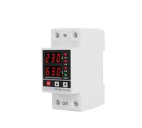 Double affichage 40A 63A 230V Rail DIN réglable numérique sur et sous tension relais parasurtenseur limite Protection contre les surintensités(60A)