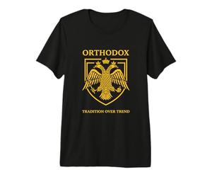 Double Aigle Byzantin chrétien orthodoxe Oriental T-Shirt Haut de Gamme