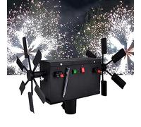 Double aile fontaine de feu froid rotation effet d'éclairage de scène mariage feux d'artifice Machine télécommande mariée mariage DJ fête