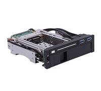 Double Baie 3,5" + 2,5" Disque Dur SATA III Plateau HDD et SSD Station d'accueil pour boîtier de Rack Mobile Interne avec Port USB 3.0 Prise en Charge du Remplacement à Chaud SATA