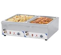 Double bain-marie avec robinet de vidange GN 1/1-100 mm CBMDV100