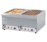 Double bain-marie avec robinet de vidange GN 1/1-200 mm CBMDV200