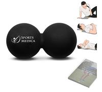 Double balle de massage en forme de cacahuète noir, conçu par un médecin - Parfaite pour le traitement des points gâchettes, les blessures et la récupération - SÉRIE VIDÉO et MANUEL GRATUIT INCLUS