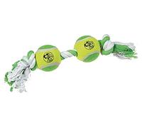 Double balle tennis et corde à 2 noeuds - Coloris aléatoire