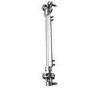Double Bass Pedal Link, Drum Kit Alloy Linkage System, Silver Heavy Duty Drums Pedal Replacement Connector Rod with Adjustable Length, Kick Drum Hardware Gear, Studio Practice Drums for Musicians