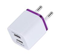 Double bloc de charge USB, double chargeur de téléphone - Chargeur mural USB Smart Charging | Chargeur mural de téléphone portable, double chargeur, portable pour les déplacements