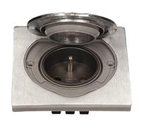 Prise double étanche - ORNO - Type E IP55 - Acier inoxydable - 2P+T - 3680W max