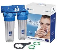 Double boîtier de filtre de 10", système de filtration d'eau à deux étages, connexion 3/4"