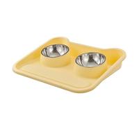 Double Bol d ' Alimentation pour Animaux de Compagnie, Anti-vomi pour Chat, Petits Chiens, Chaton, Tapis Distributeur d ' Eau, Fournitures de Nourriture et d ' Eau pour Chat