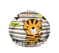 Double bonnet de bain imperméable à l'eau mignon tigre dessin animé drôle rayure enfantin couleur animale réutilisable mode chapeau de douche pour femmes beauté, bain cheveux spa, maison hôtel voyag