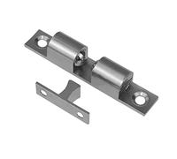 Double boule réglable en cuivre - Ressort - Boucle de fixation pour meubles - Pour armoires de salle de bain - Dispositif d'aspiration de porte de casier à ressort