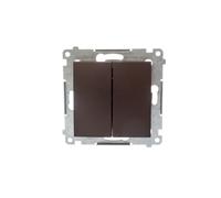 Double bouton attache rapide bronze Simon 54 DP2.01/46