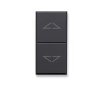 Double bouton avec flèches Tekla S44grey 1P N 1P NA 10A 250v 1 module Ave 4450