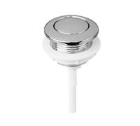 Double bouton de toilette, 1 bouton de chasse d'eau rond en ABS de 10,5 cm for réservoir de toilettes, chasse d'eau simple, économie d'eau
