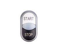 Double bouton disque noir/blanc / START-STOP/ avec rétroéclairage 216708