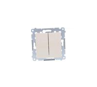 Kontakt-Simon DP2.01/41 Interrupteur électrique Pushbutton Switch Blanc - Accessoire Couteau électrique (Pushbutton Switch, Blanc, en Plastique, IP20, IP44, 250 V, 10 A)