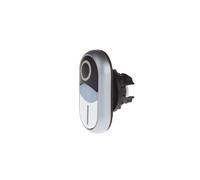 Eaton Bouton-poussoir à double touche M22-DDLM-WS-X1/X0 collerette plastique blanc 1 pièce